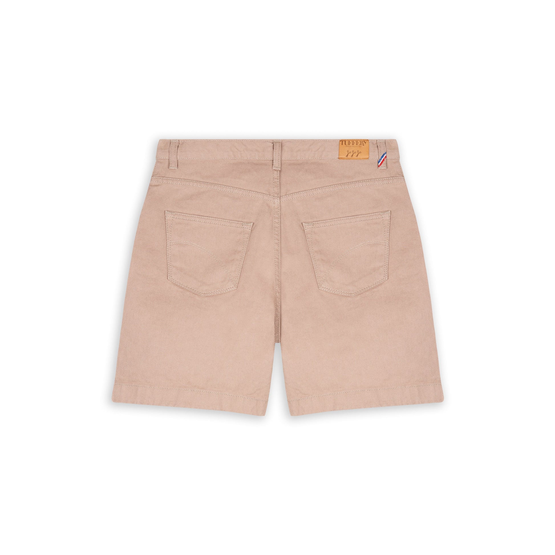 Short femme taille haute en jean Beige - Aimé
