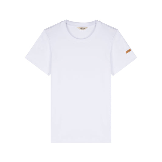 T-shirt femme 100% coton bio blanc