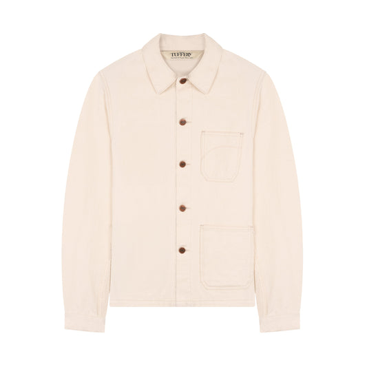 Veste unisexe en jean Écru - Méjean