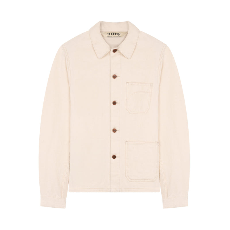 Veste unisexe en jean Écru - Méjean