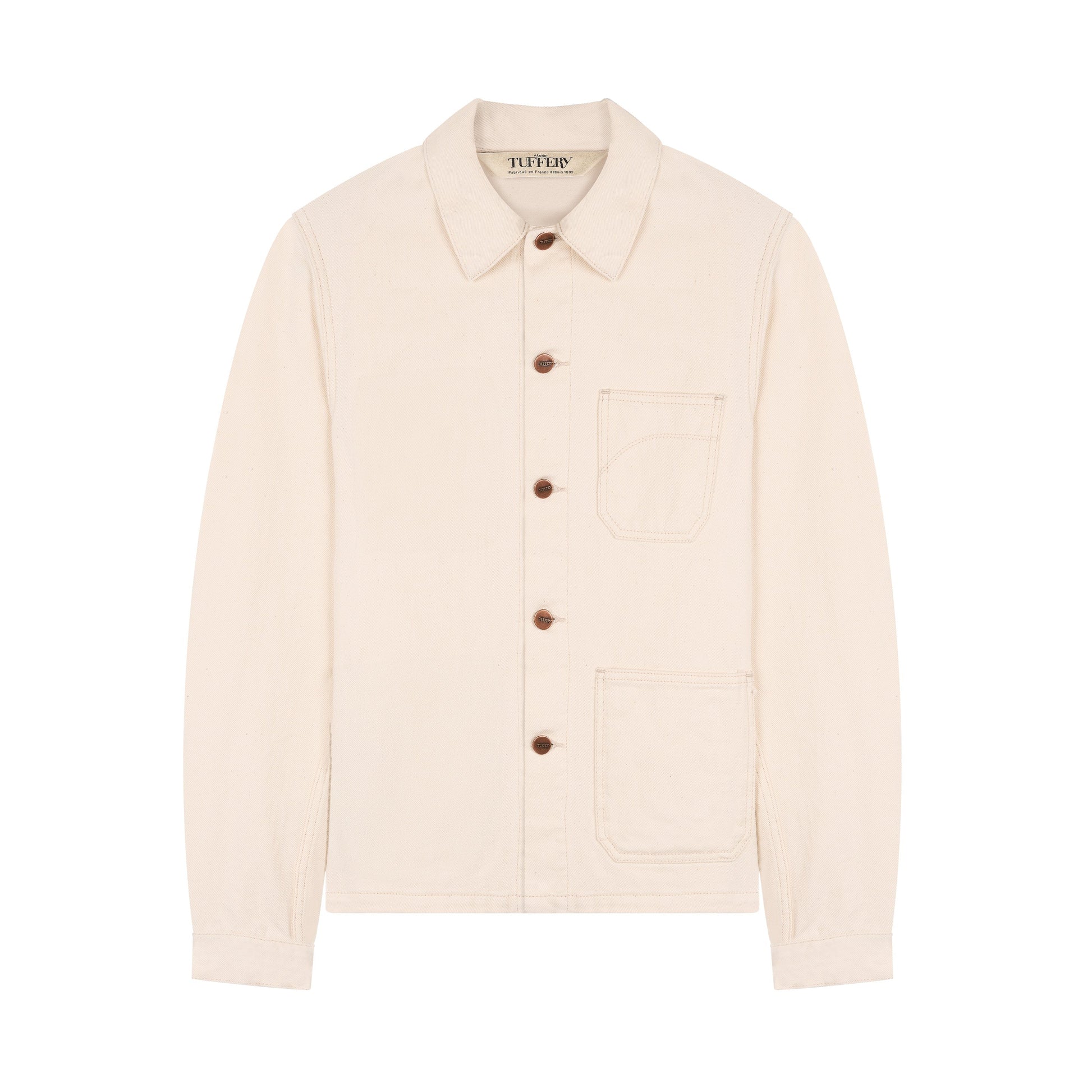 Veste unisexe en jean Écru - Méjean