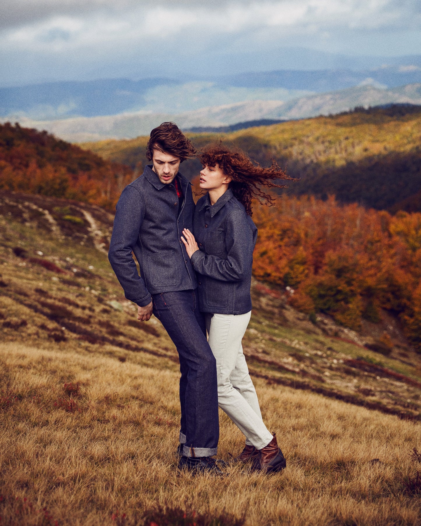 Veste en jean Laine Française - Méjean