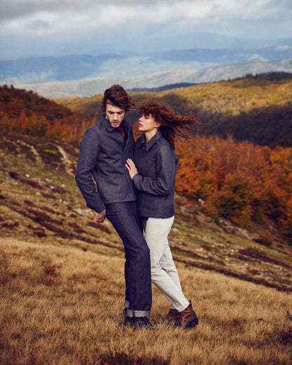 Veste en jean Laine Française - Méjean