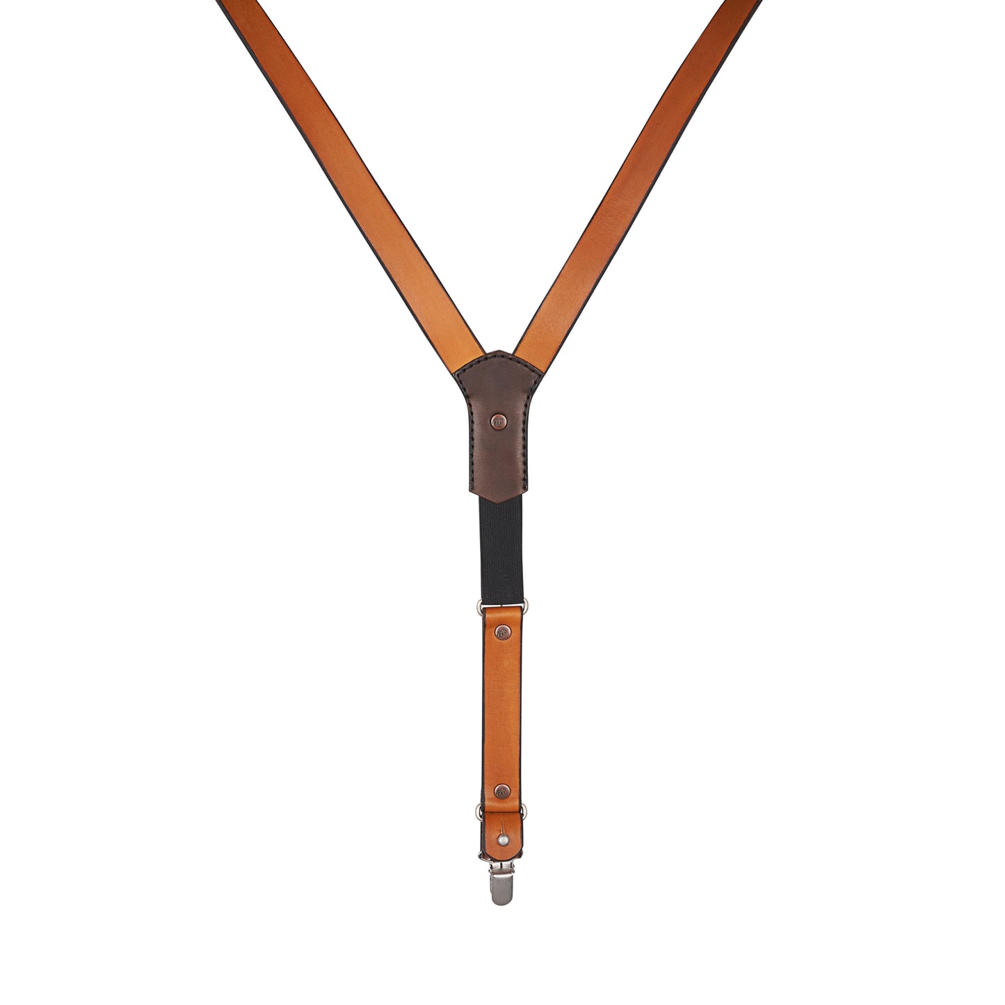Bretelles mixtes en cuir français