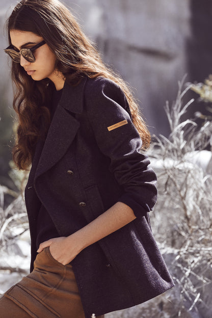 Caban femme chanvre et laine – SAINT JAMES x Atelier TUFFERY – Héritage