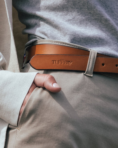 Ceinture fine cuir mixte
