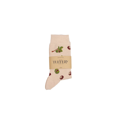 Chaussettes fines unisexes beiges
