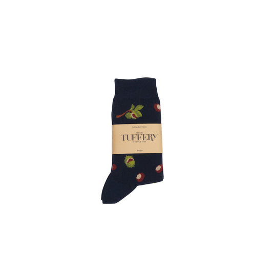 Chaussettes fines unisexes bleues