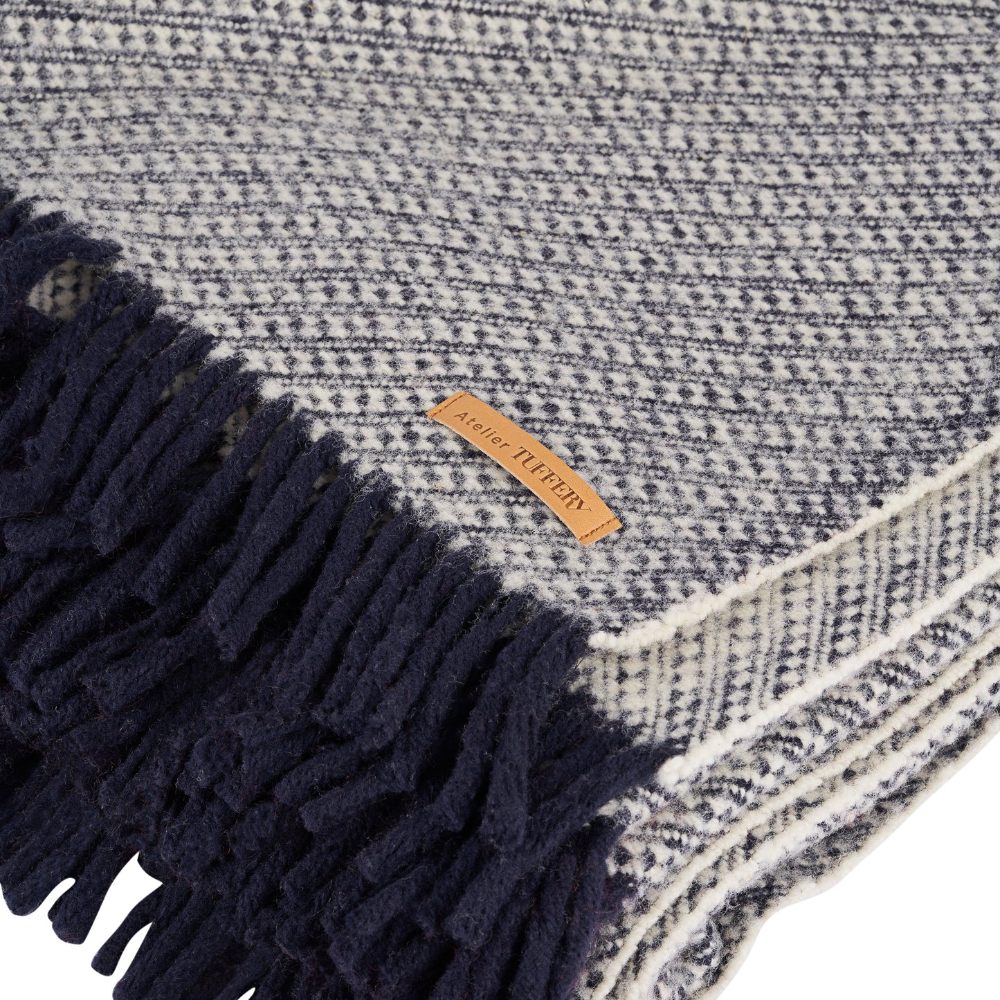 Plaid en Laine Naturelle de Lozère - Motif Grosse côte