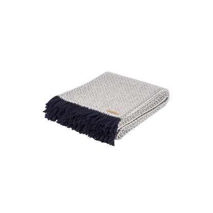 Plaid en Laine Naturelle de Lozère - Motif Cannage