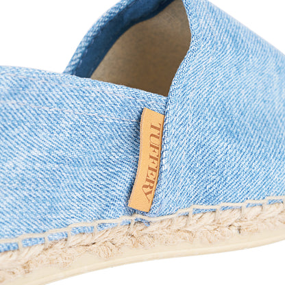 Espadrille unisexe en jean clair