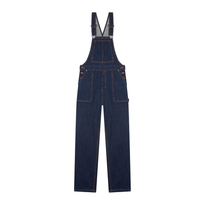 Salopette jean bio indigo naturel - André