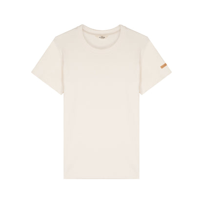 T-shirt femme 100% coton bio écru