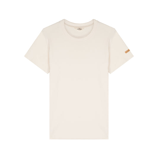 T-shirt femme 100% coton bio écru