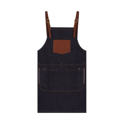 Tablier en jean Brut Selvedge - Long