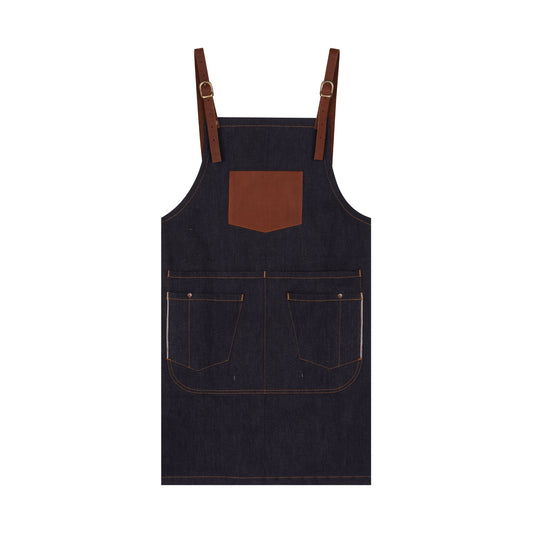 Tablier en jean Brut Selvedge - Long